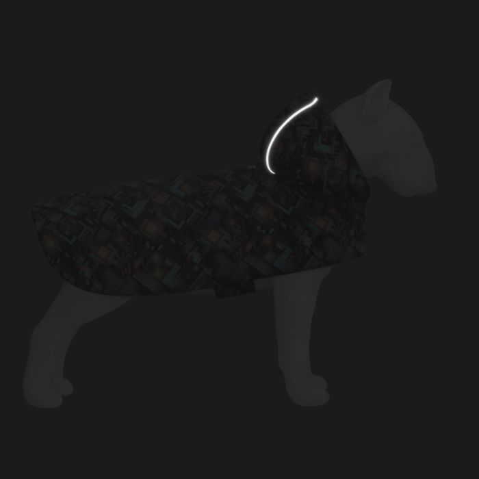 Дощовик для тварин WAUDOG Clothes Накидка з капюшоном Нескінченні світи S (356-4058) зображення 5