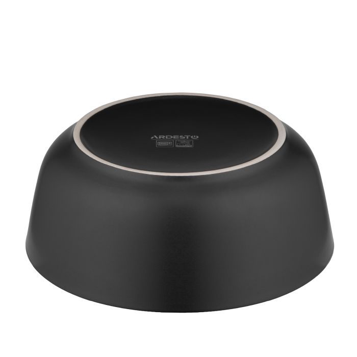Салатник Ardesto Bolzano 720мл, кераміка, чорно-коричневий (AR2916BB) изображение 5