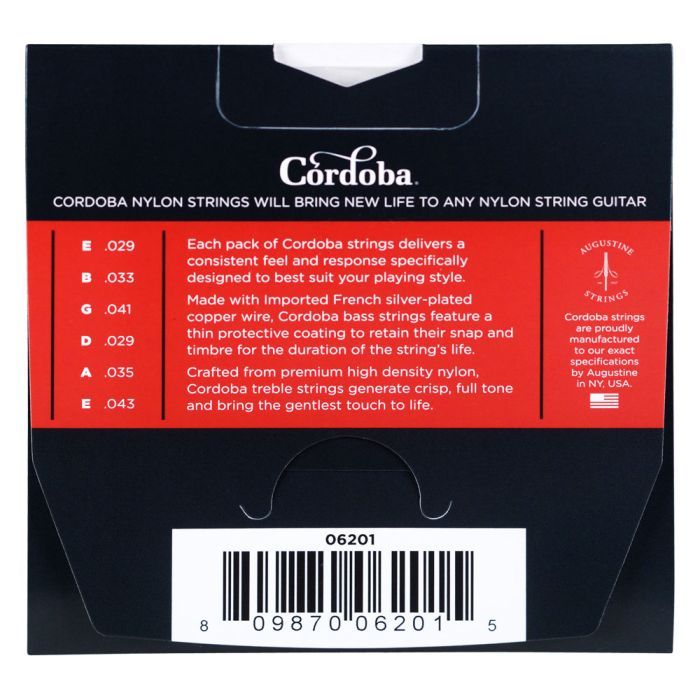 Струны для гитары Cordoba Nylon Guitar Strings - Medium (06201) изображение 2