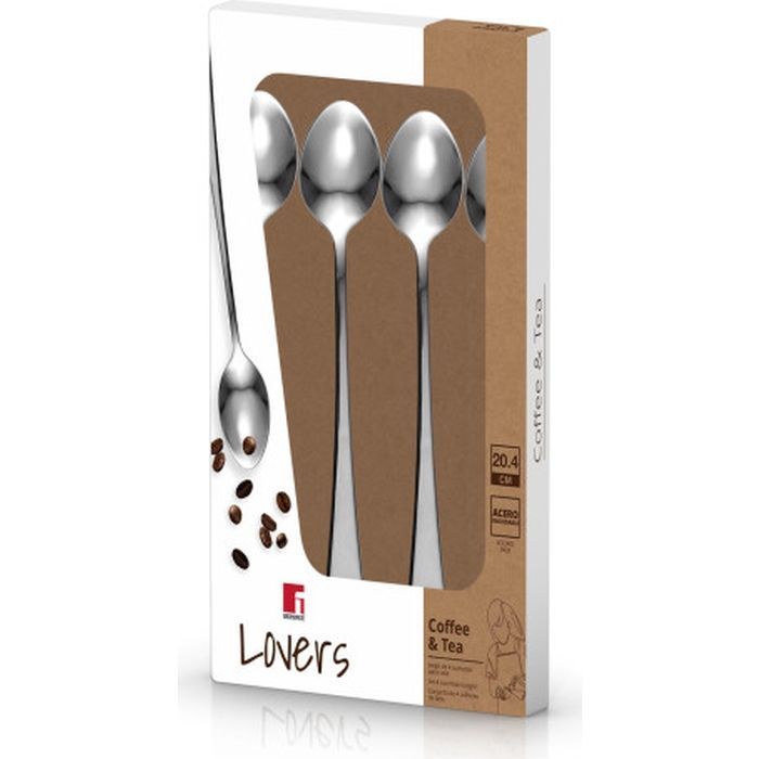 Десертная ложка Bergner Coffee & tea lovers для латте, набір 4 шт (BG-46105-MM) изображение 3