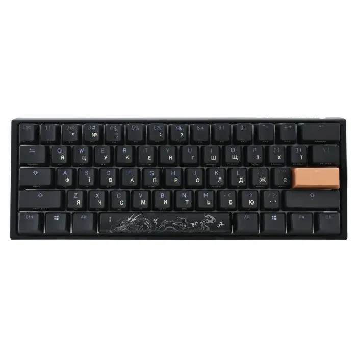 Клавиатура Ducky One 3 Mini Cherry MX Silent Red RGB UA USB Black (DKON2161ST-SUAPXCLAWSC1) изображение 2