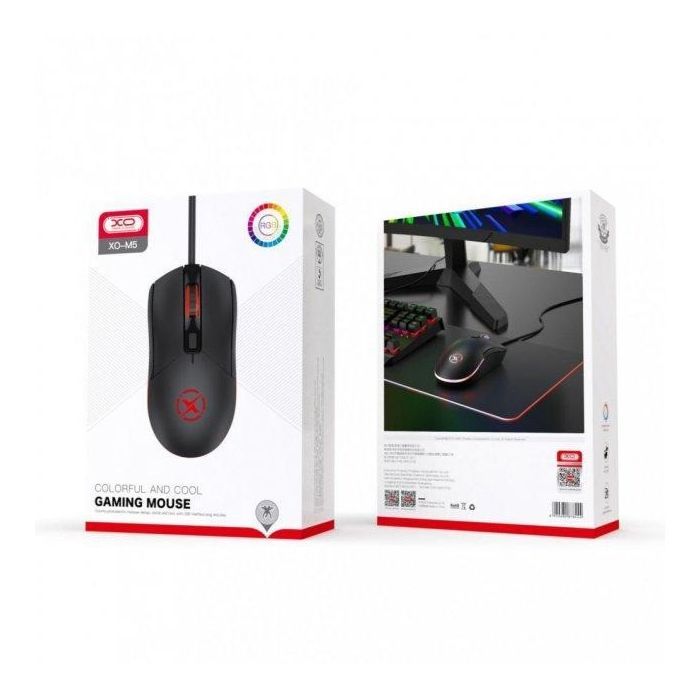 Мышка XO M5 A582 USB Black (XO-M5-BK) изображение 3