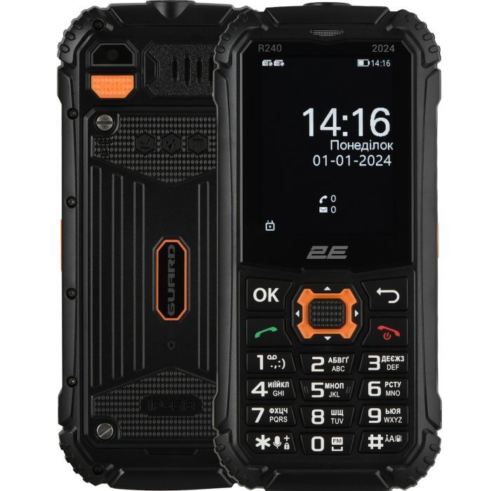Мобильный телефон 2E R240 2024 Black (694743654103)