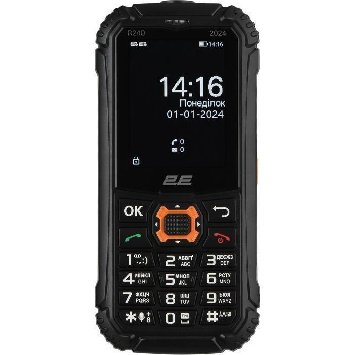 Мобильный телефон 2E R240 2024 Black (694743654103) изображение 2