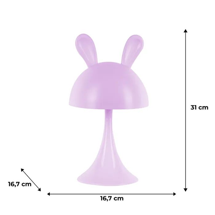 Ночник Kite Светильник LED с аккумулятором Simple Bunny, белый (K25-317-1-1) изображение 6