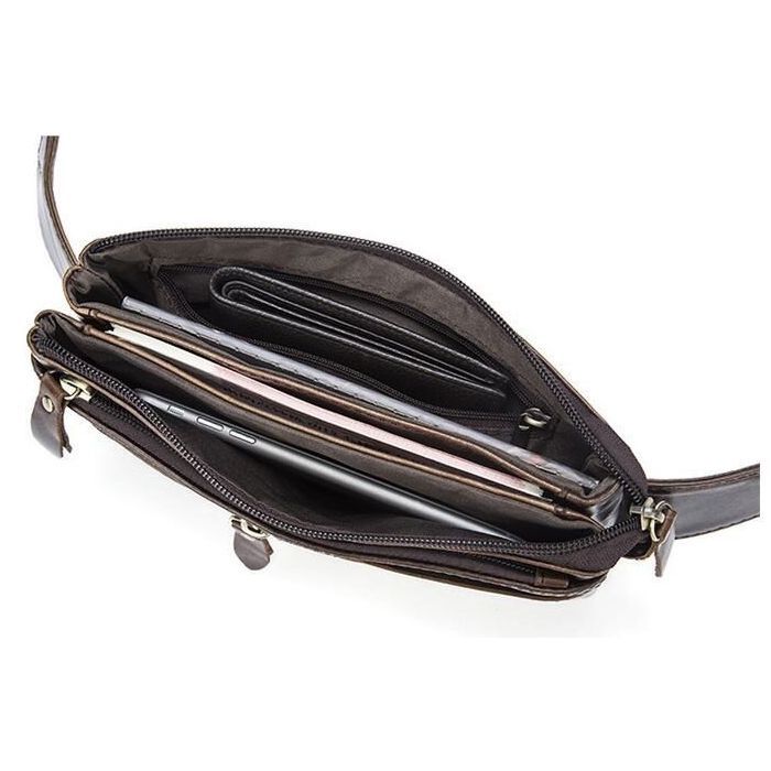 Сумка Vintage На пояс Коричневая (14736) изображение 2