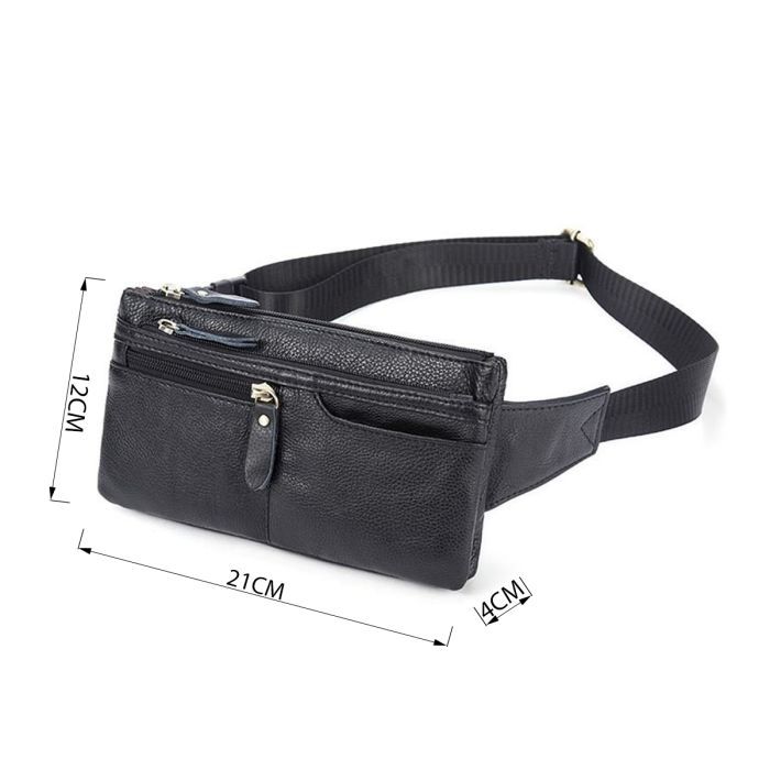 Сумка Vintage На пояс Коричневая (14736) изображение 3