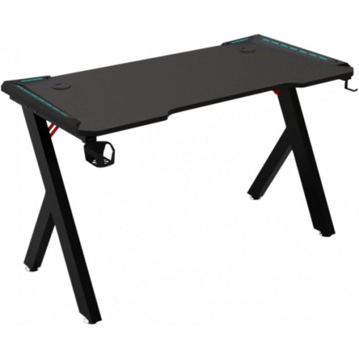 Компьютерный стол GT Racer GT Racer T-1426 (140x60x73) Black (T-1426 (140x60x73) Black)