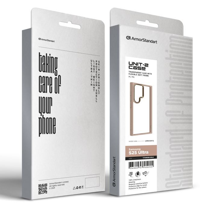 Чохол до мобільного телефона Armorstandart UNIT2 Samsung S25 Ultra Titanium Gold (ARM82872) зображення 2