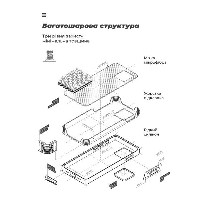 Чехол для мобильного телефона Armorstandart ICON OPPO Reno12 Pro Camera cover Black (ARM85080) изображение 6