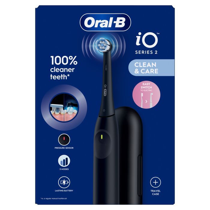 Електрична зубна щітка Oral-B iO2 Series Night Black + Travel Case зображення 7
