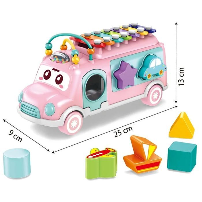 Розвиваюча іграшка Iggy Ziggy сортер MUSIC BUS (3858894670963) зображення 2