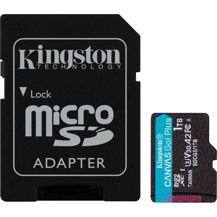 Карта пам'яті Kingston 512GB microSDXC сlass 10 UHS-I U3 V30 A2 Canvas Go Plus G4 (SDCG4/512GB)