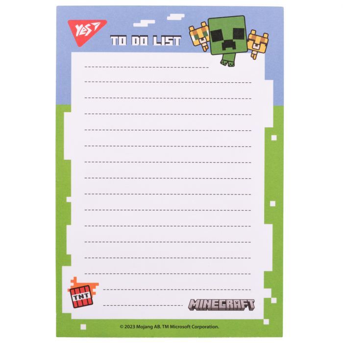 Бумага для заметок Yes на магните To Do Minecraft (170338) изображение 2