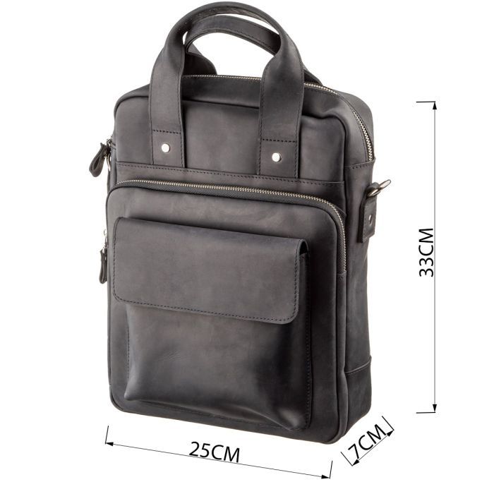 Сумка Shvigel Под А4 матовая Черная (11169) изображение 3