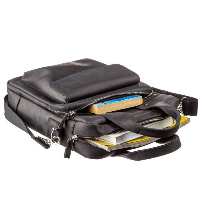 Сумка Shvigel Под А4 матовая Черная (11169) изображение 5