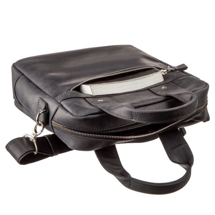 Сумка Shvigel Под А4 матовая Черная (11169) изображение 7