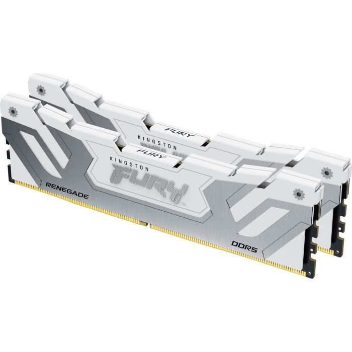 Модуль памяти для компьютера DDR5 48GB (2x24GB) 8400 MHz Renegade White XMP Kingston Fury (ex.HyperX) (KF584CU40RWK2-48)