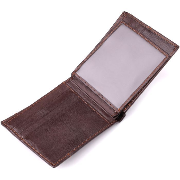 Кошелек Vintage Из натуральной кожи Коричневый (22888) изображение 5