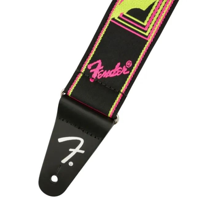 Ремінь для гітари Fender Strap 2" Neon Monogrammed Green Orange (232339) зображення 2