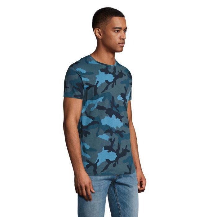 Футболка Sol's Camo men синій камо M (01188536M) изображение 2