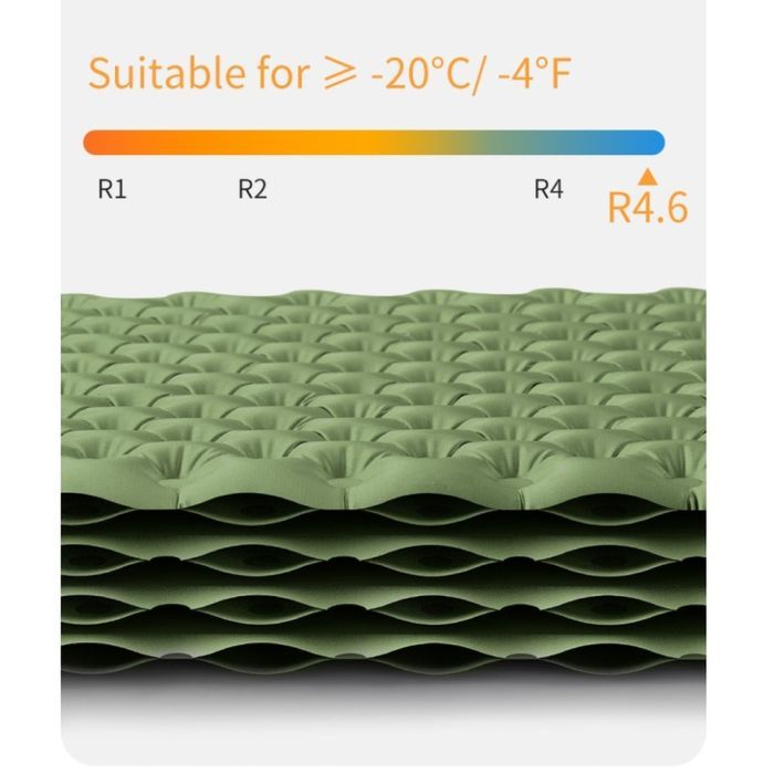 Туристический коврик Naturehike CNK2450WS014 186х58х8 см зелений (6976023926808) изображение 6