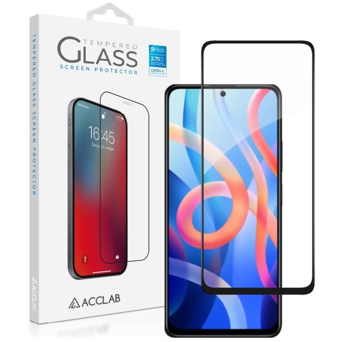 Стекло защитное ACCLAB Full Glue Xiaomi Redmi Note 11 5G Black (1283126522772)