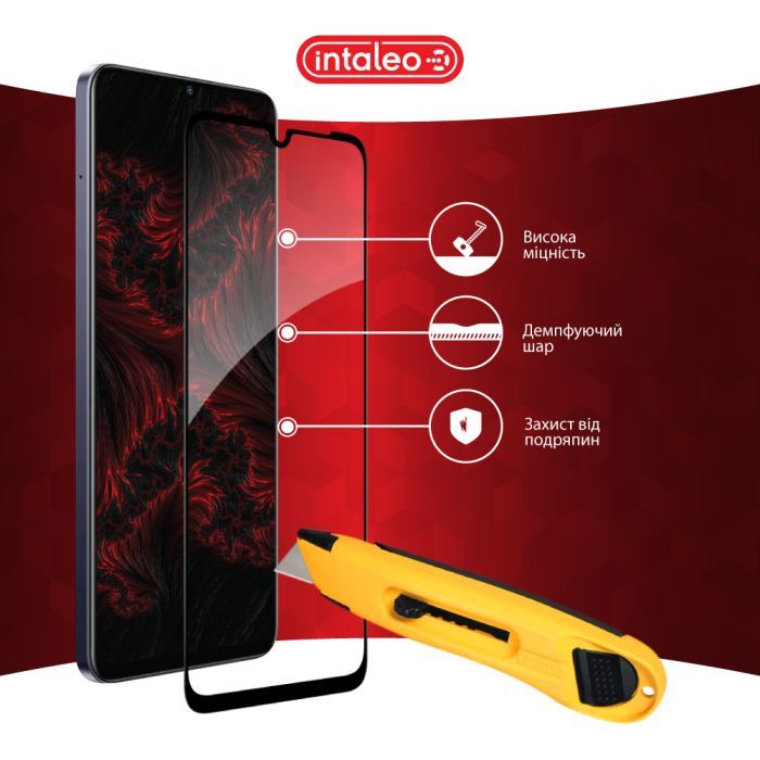 Скло захисне Intaleo Full Glue Realme Note 60 Black (1283126608995) зображення 5
