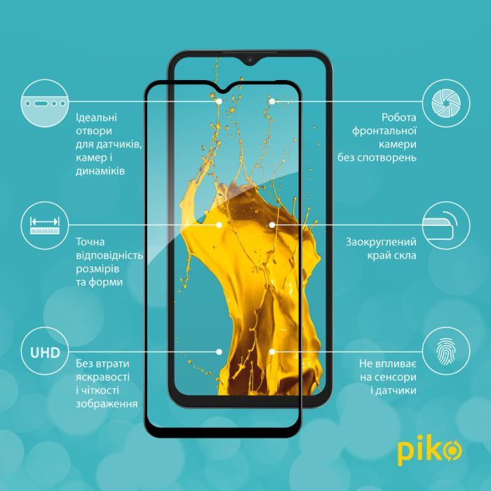 Скло захисне Piko Full Glue Xiaomi Poco M5 Black (1283126545108) зображення 2
