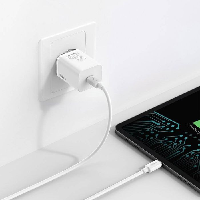 Зарядное устройство Baseus Super Si quick charger IC 30W white (CCSUP-J02) изображение 8