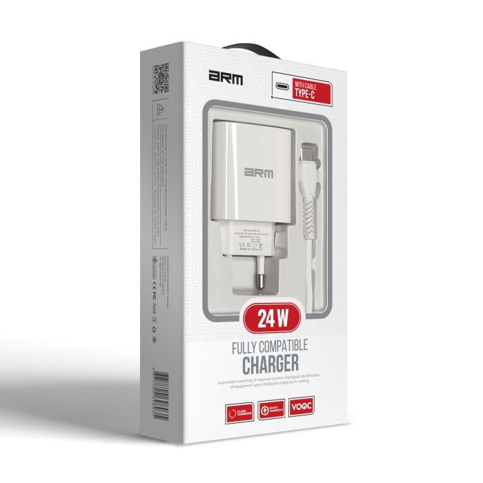 Зарядное устройство Armorstandart AR012 Basic USB 24W + cable USB to USB-C White (ARM69893) изображение 6