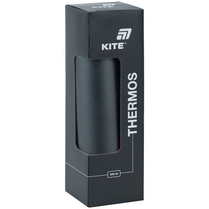 Термос Kite 500 мл чорний (K25-1224-1) изображение 4