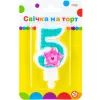Свічка Maxi Princess "5" висотою 7,62 см (MX622050-5)