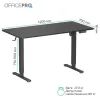 Компьютерный стол OfficePro ODE1470B Black (ODE1470B) изображение 10