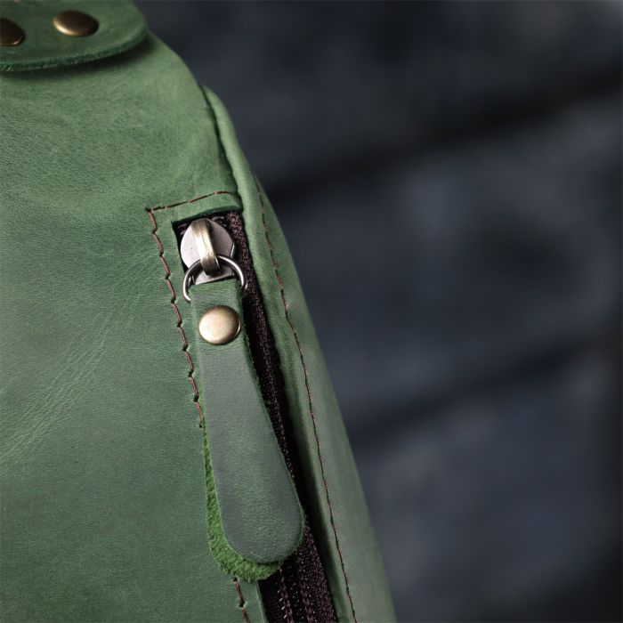 Сумка Shvigel Из натуральной кожи Зеленая (23133) изображение 10