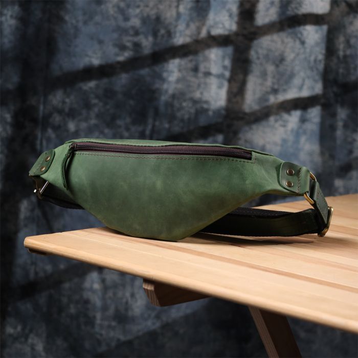 Сумка Shvigel Из натуральной кожи Зеленая (23133) изображение 8