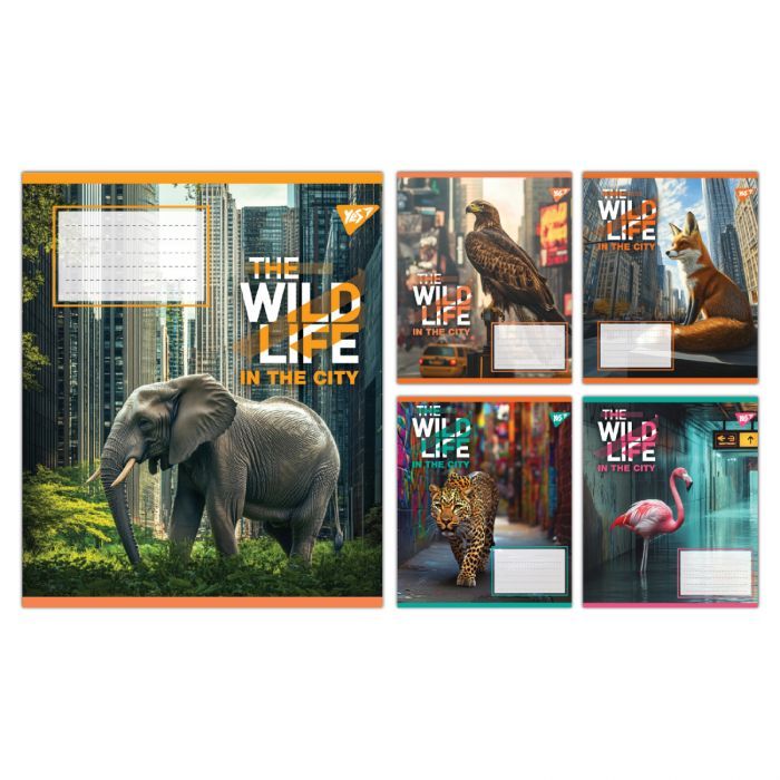 Тетрадь Yes The wild in the city А5 48 листов линия (767769)
