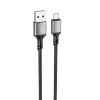 Дата кабель USB 2.0 AM to Micro 5P 1.0m silicone black BOROFONE (6974443386387)