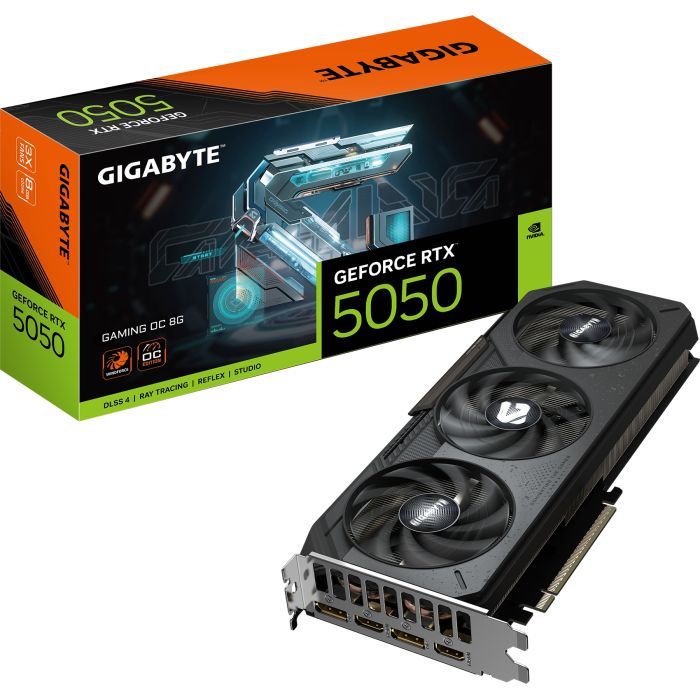 Відеокарта GIGABYTE GeForce RTX5050 8Gb GAMING OC (GV-N5050GAMING OC-8GD) зображення 10