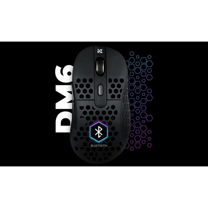 Мышка Dream Machines DM6 Holey Trio Wireless/Bluetooth/USB Black (DM6_HOLEY_TRIO) изображение 2