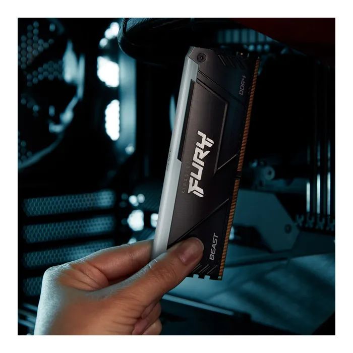 Модуль пам'яті для комп'ютера DDR4 16GB (2x8GB) 3200 MHz Beast Black Kingston Fury (ex.HyperX) (KF432C16BB2AK2/16WP) зображення 11