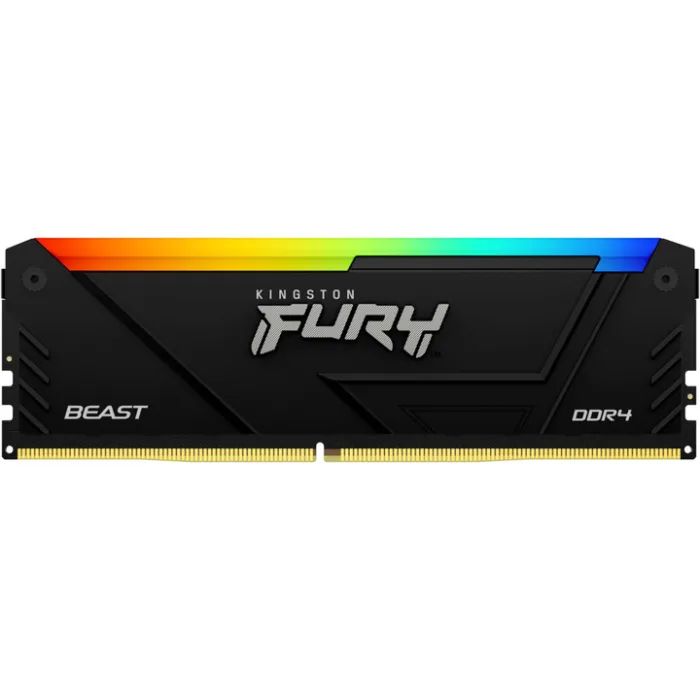Модуль пам'яті для комп'ютера DDR4 16GB (2x8GB) 3200 MHz Beast Black Kingston Fury (ex.HyperX) (KF432C16BB2AK2/16WP) зображення 3