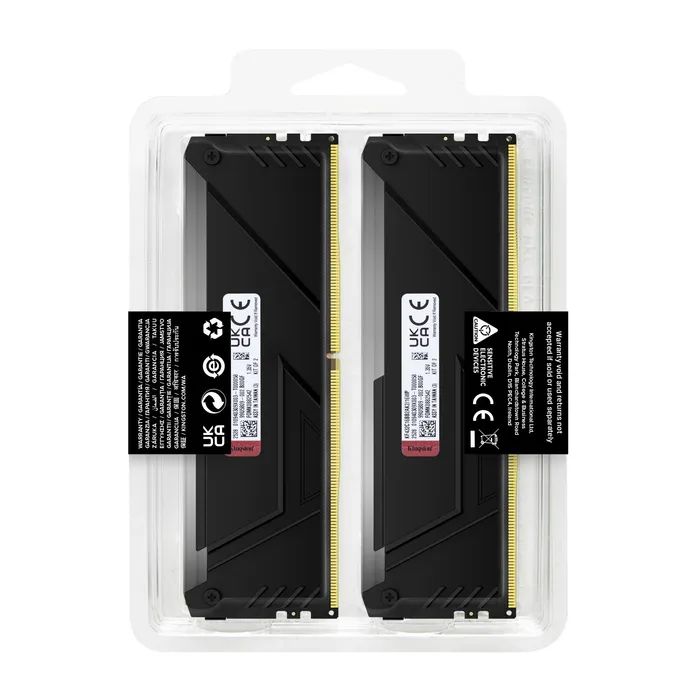 Модуль пам'яті для комп'ютера DDR4 16GB (2x8GB) 3200 MHz Beast Black Kingston Fury (ex.HyperX) (KF432C16BB2AK2/16WP) зображення 6