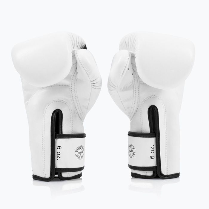Боксерские перчатки Fairtex BGV14 White 10 унцій (бинти в комплекті) (BGV14_10oz_White) изображение 5