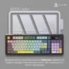 Клавиатура Ajazz AK980 Clear Sky Switch RGB Wireless/Bluetooth/USB Black (AK980-CS-BGY) изображение 6 Клавиатура Ajazz AK980 Clear Sky Switch RGB Wireless/Bluetooth/USB Black (AK980-CS-BGY) изображение 6