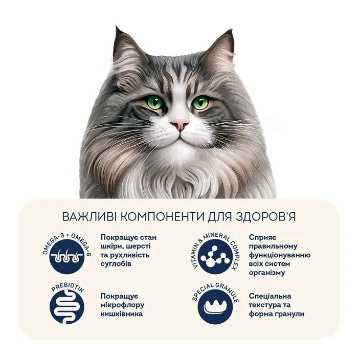 Сухий корм для кішок Home Food Hairball control For sterilised з індичкою та ягодами 1.6 кг (4820235020873) зображення 4