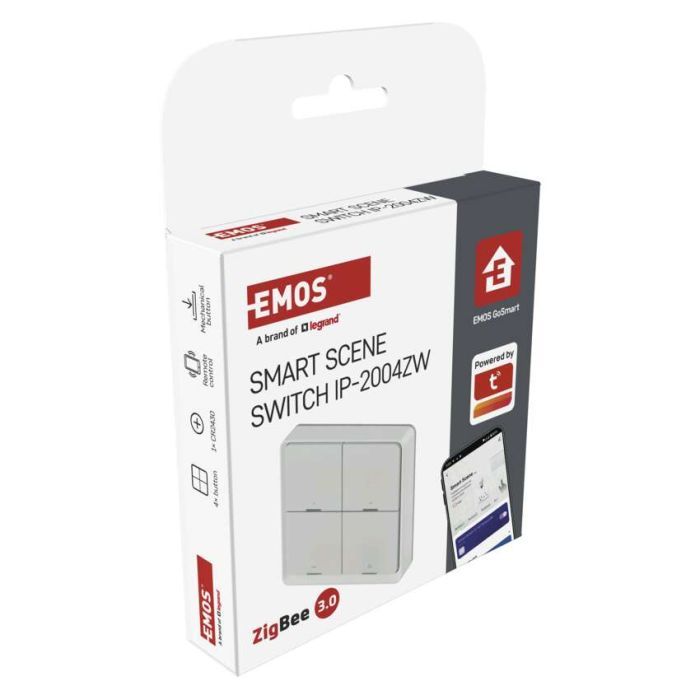 Умный выключатель EMOS H5013 4 buttons ZigBee 3.0 White (H5013) изображение 11
