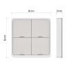 Умный выключатель EMOS H5013 4 buttons ZigBee 3.0 White (H5013) изображение 12