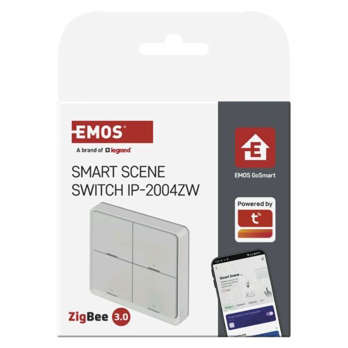 Умный выключатель EMOS H5013 4 buttons ZigBee 3.0 White (H5013) изображение 9