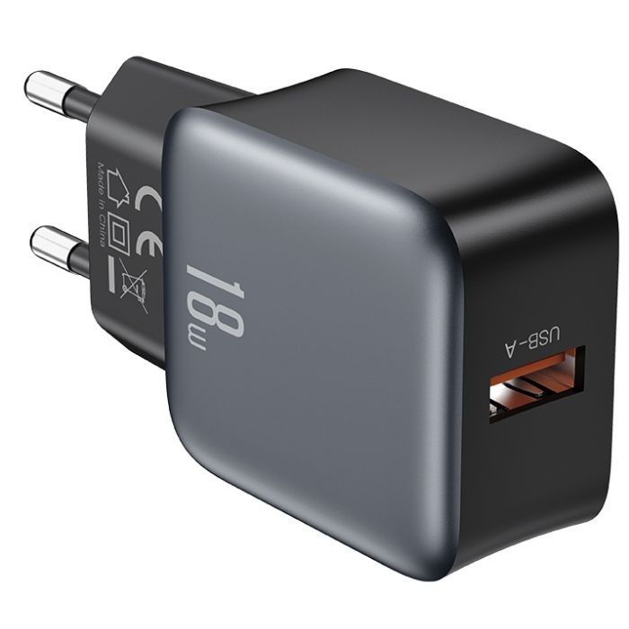 Зарядное устройство XO USB QC3.0 18W black (L152_Black) изображение 3
